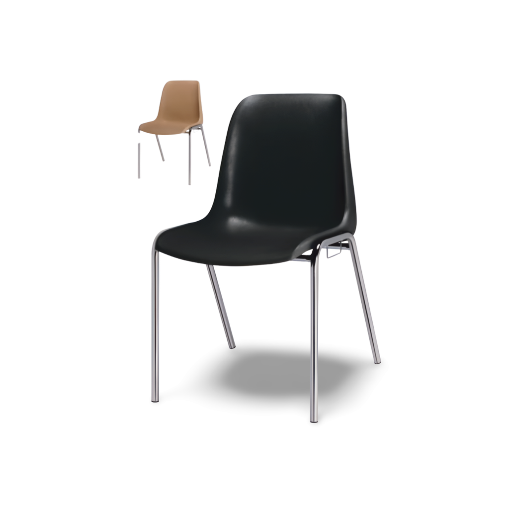 CHAISE NAPLES ASSEMBLABLE - PIÈTEMENT Ø 22 MM CHROME (BEIGE RAL 1001, M2)