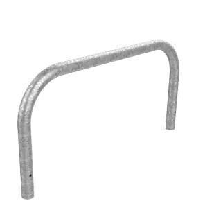 [37840] ARCEAU BORDURE ARCHI 1000X300 TUBE Ø50 +2 COUDES ACIER GALVANISE A SCELLER