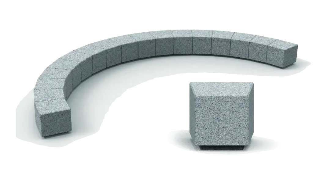 [UM372SK] Chaise KUBE KURBE 498 x 500 x 450 mm gris