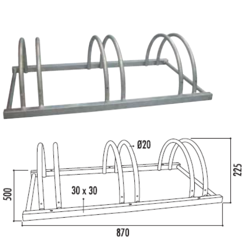SUPPORT CYCLES (3 places)
