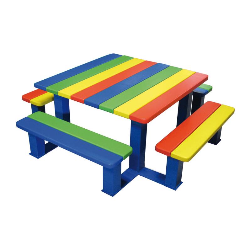 [208080] TABLE DE PIQUE-NIQUE SILAOS® JUNIOR - VERSION MATERNELLE MULTICOLORE