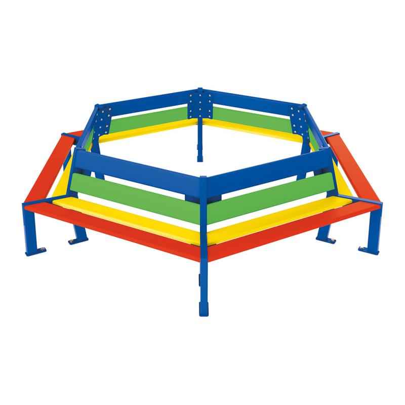 [299034] BANC SILAOS® JUNIOR - TOUR D'ARBRE - VERSION MATERNELLE - MULTICOLORE
