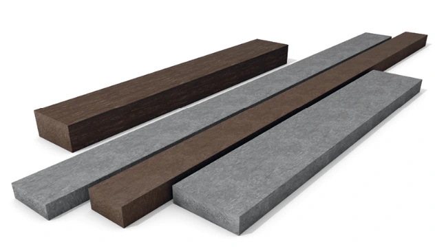 [2600034] Planche rainure et languette marron 3x12,5x280 cm