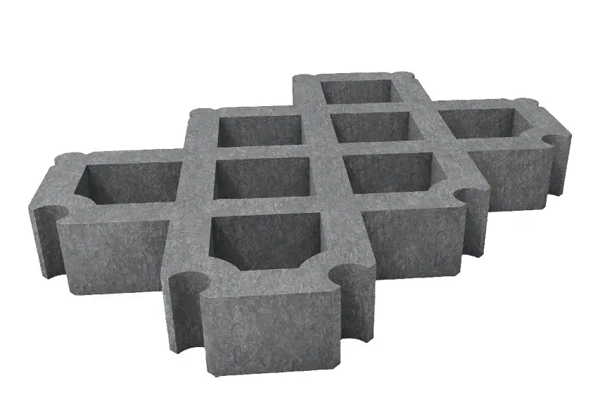 Dalle à gazon 8x40x60 cm gris (soit 4,17 dalles par m²)