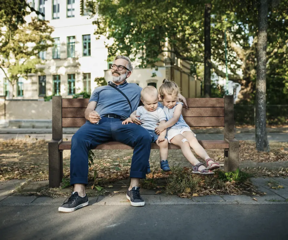 [4300128] Banc HYDE PARK 1 avec dossier noir/marron  (165x56x95 cm)